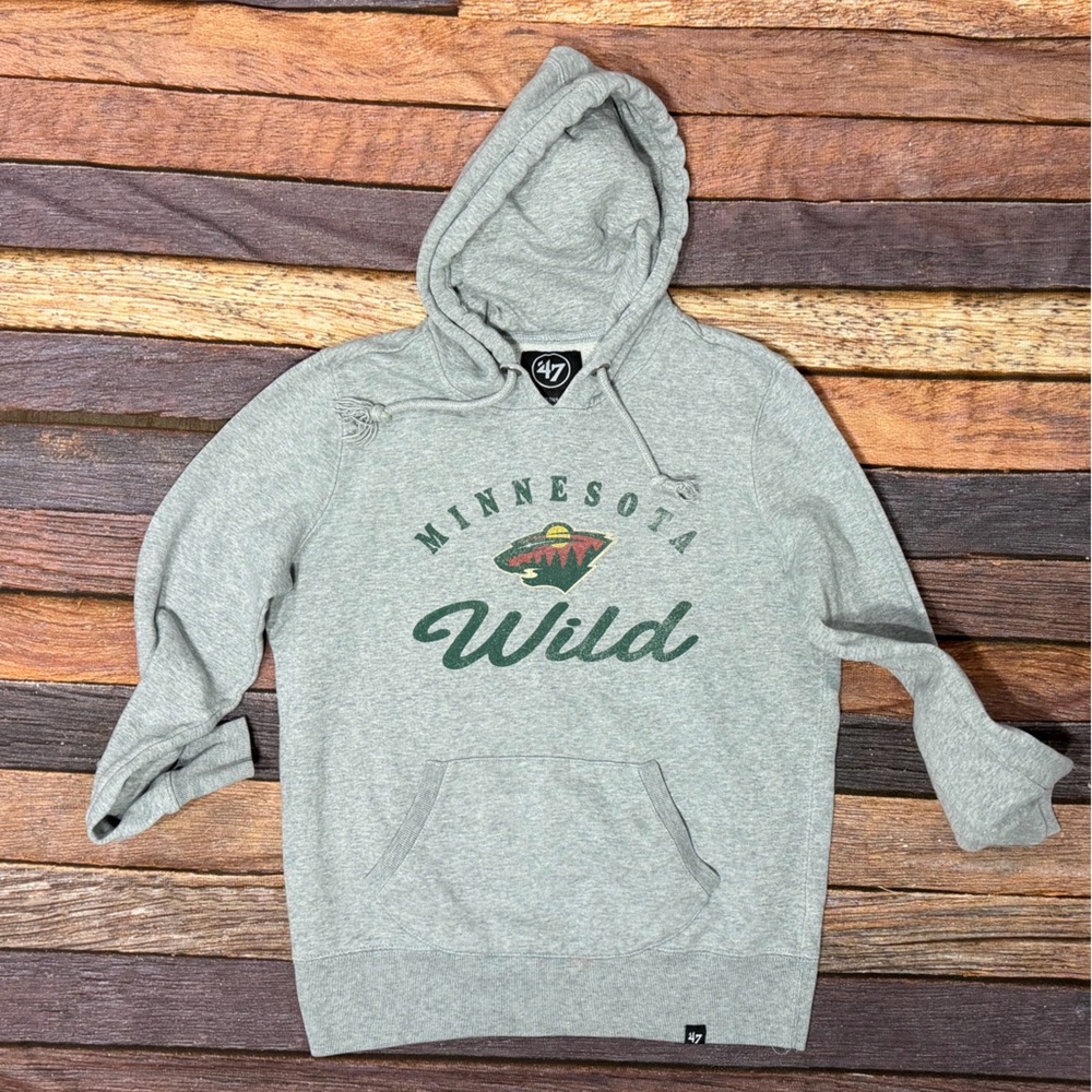 NHL Minnesota Wild Gray Pullover Hoodie